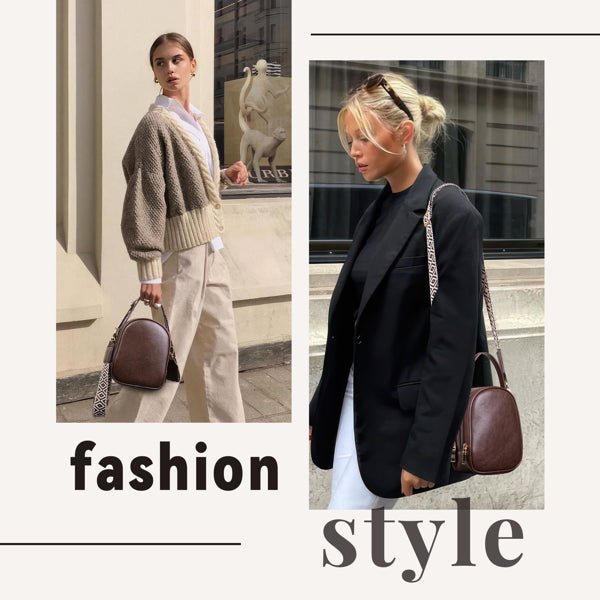 Small Crossbody Bag For Women With Handle And Adjustable Strap, Cell Phone Purse Cross Body With 2 Zipper Pockets-Coffee