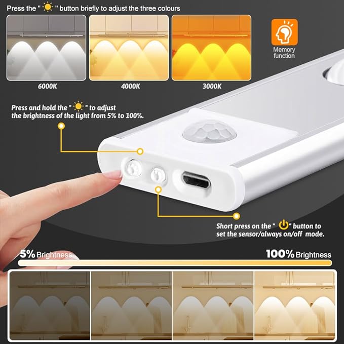 LumiGlow | LED MOTION SENSOR CABINET LIGHT